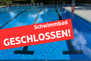 Schwimmbad geschlossen
